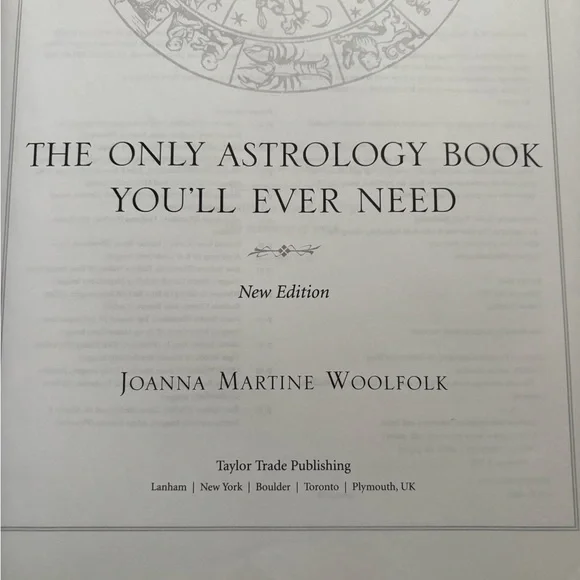 The Only Astrology Book You'll Ever Need Book & CD by Joanna Martine Woolfolk - Picture 8 of 8
